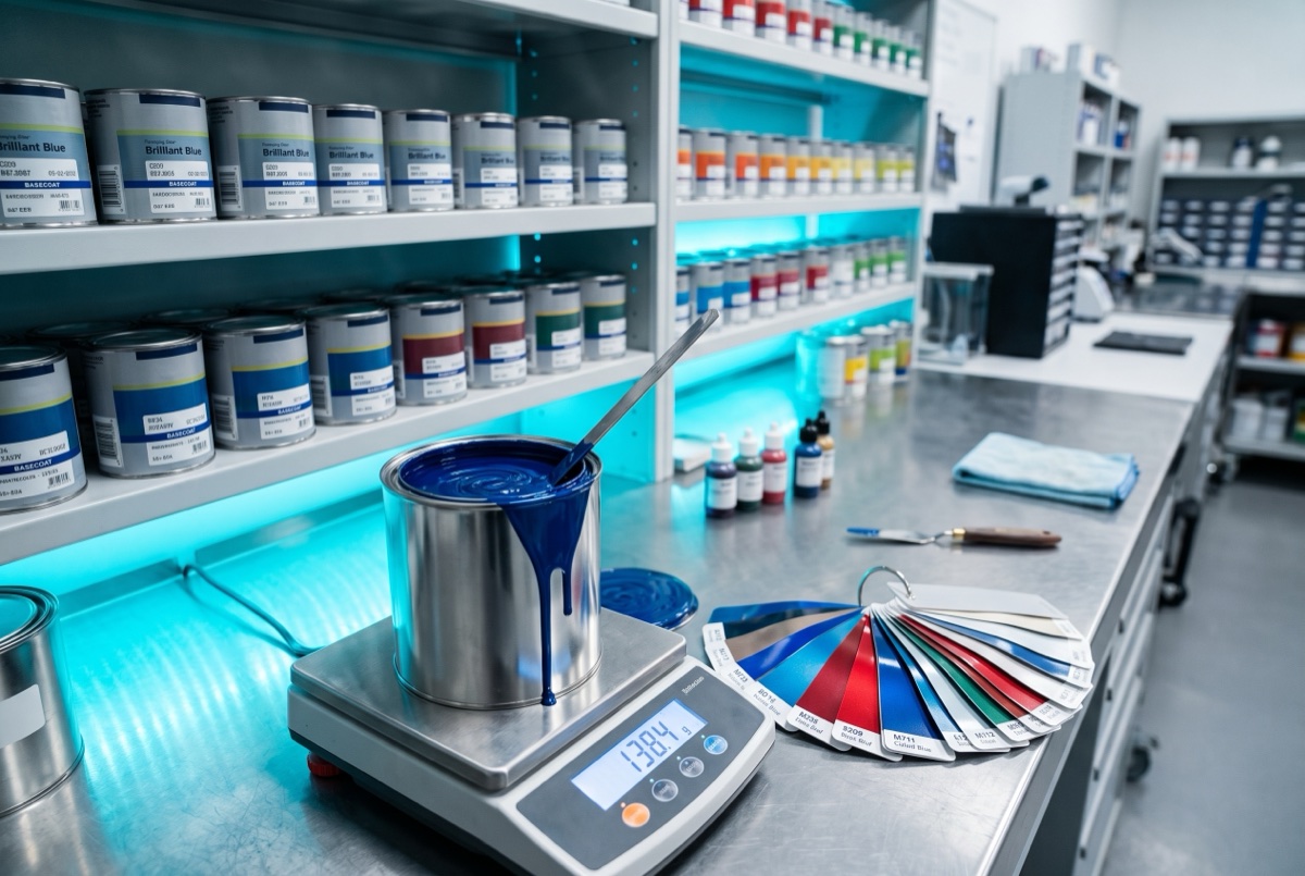 Kleur exact mengen in ons kleurenlab